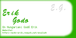 erik godo business card